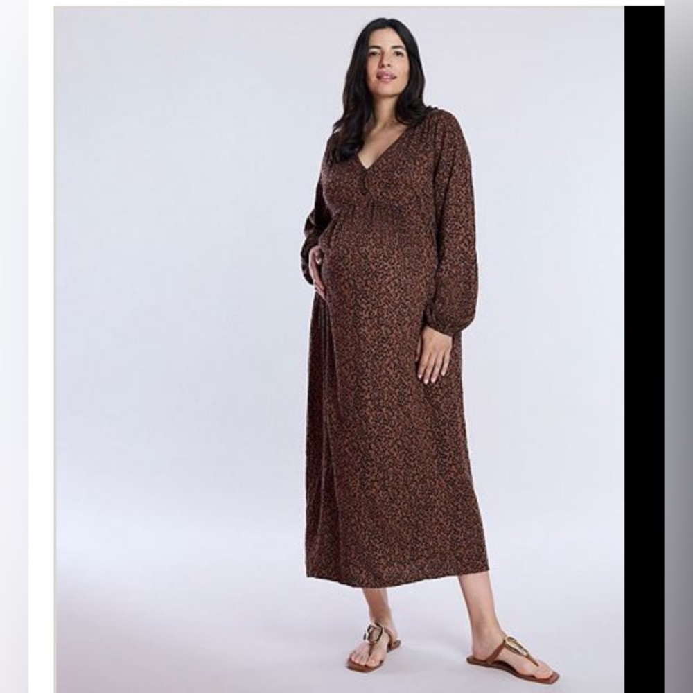 NWT Motherhood Long Sleeve Maternity Dress
